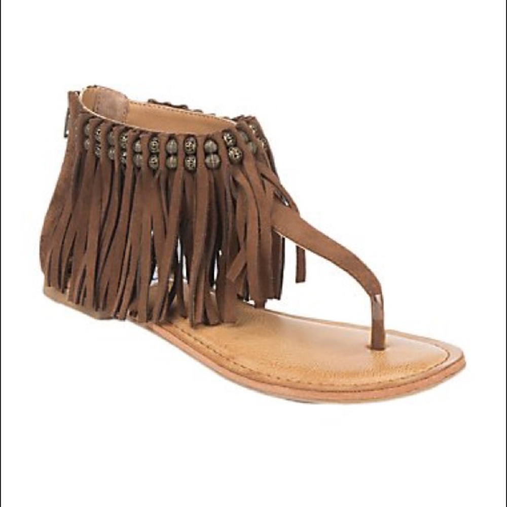 Fringe sandals